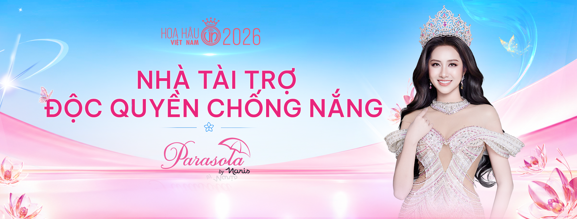Parasola by Naris trở thành nhà tài trợ độc quyền chống nắng Hoa hậu Việt Nam 2026