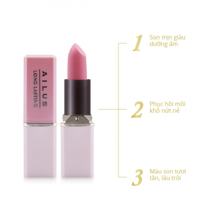 Son Mịn Môi Giàu Độ Ẩm Naris Cosmetics Ailus Smooth Lipstick Moisture Rich
